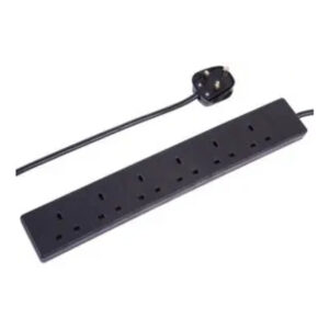 13A 6-Gang Extension Lead – 5m Black