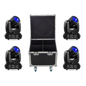 Case of 4x 80W LED Beam Gobo Moving Head Stage Light