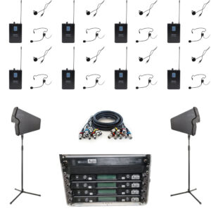Wireless Microphone Bundle – 8 Beltpacks