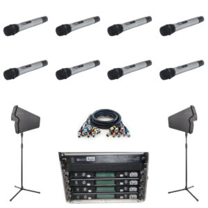 Wireless Microphone Bundle – 8 Handhelds