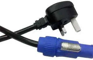 13A Plug to PowerCON Cable – 20m