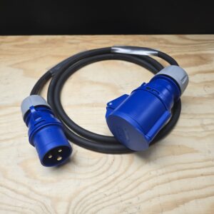 32A Plug to 16A Socket Adapter Cable – 2m