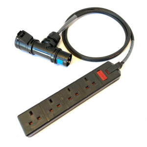 16A to 13A 4-Gang T Extension Lead