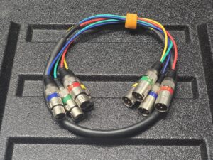 XLR 4-Way Multicore Loom – 1m